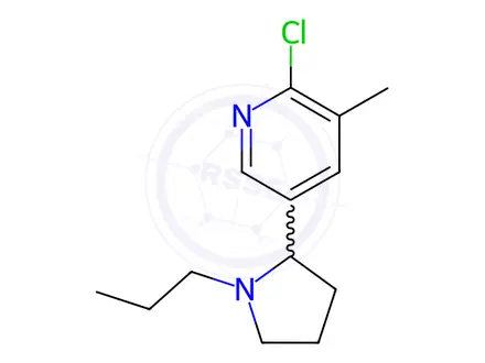Chemical structure of 2-Chloro-3-methyl-5-(1-propylpyrrolidin-2-yl)pyridine
