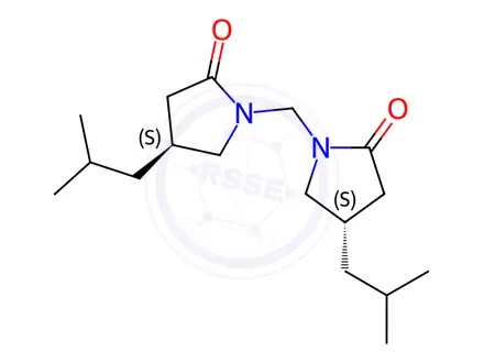 Chemical structure of (4S,4'S)-1,1'-Methylenebis[4-(2-methylpropyl)-2-pyrrolidinone
