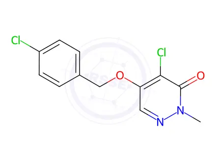 Chemical structure of 4-Chloro-5-((4-chlorobenzyl)oxy)-2-methylpyridazin-3(2H)-one