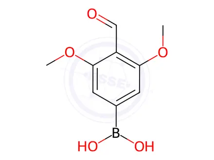 Chemical structure of 4-Formyl-3,5-dimethoxyphenylboronic Acid