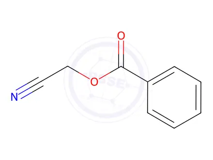 Chemical structure of Benzoyloxyacetonitrile