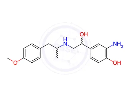 Chemical structure of Formoterol EP Impurity A (Mixture of Diastereomers)