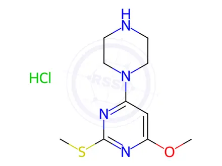 Chemical structure of 4-Methoxy-2-Methylsulfanyl-6-piperazin-1-yl-pyriMidine hydrochloride