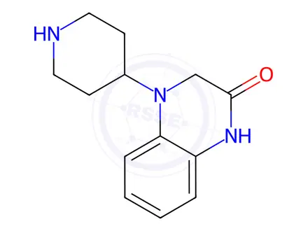 Chemical structure of 4-(Piperidin-4-yl)-1,2,3,4-tetrahydroquinoxalin-2-one dihydrochloride