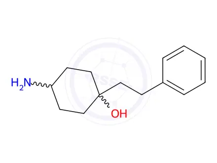 Chemical structure of 4-Amino-1-phenethylcyclohexanol