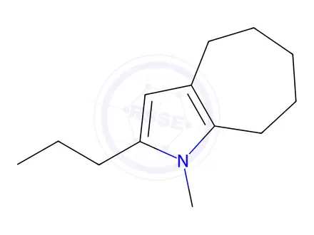 Chemical structure of 1-Methyl-2-propyl-1,4,5,6,7,8-hexahydrocyclohepta[b]pyrrole
