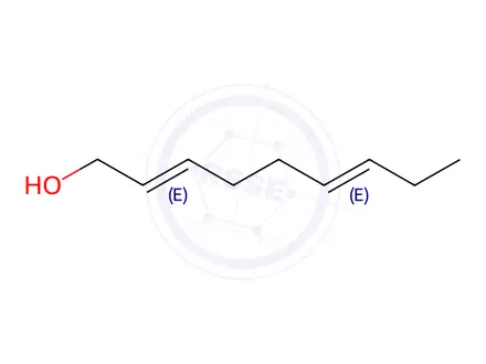 Chemical structure of 2,6-Nonadien-1-ol