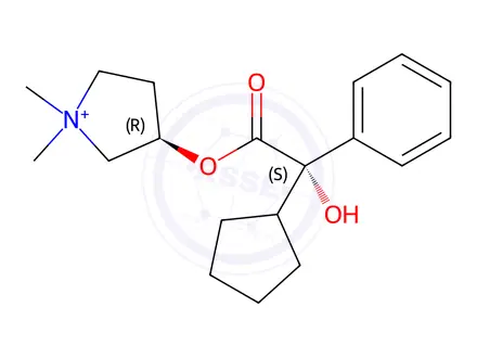 Chemical structure of Glycopyrrolate Impurity 24 Bromide