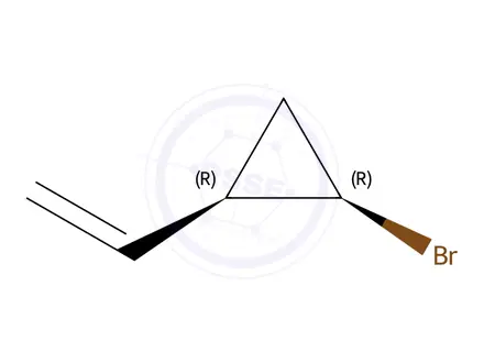 Chemical structure of Cyclopropane, 1-bromo-2-ethenyl-, cis-(9CI)