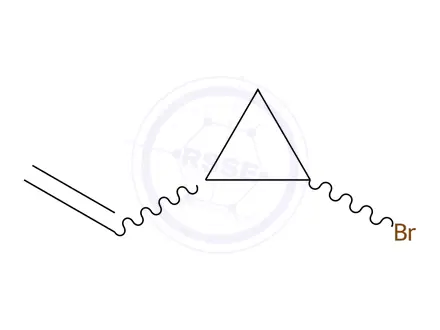 Chemical structure of Cyclopropane, 1-bromo-2-ethenyl-(9CI)