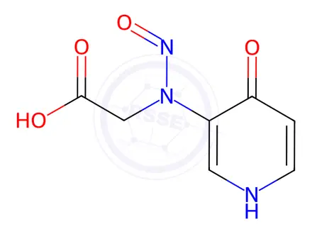 Chemical structure of Glycine, N-(4-hydroxy-3-pyridinyl)-N-nitroso-(9CI)