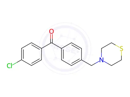 Chemical structure of (4-Chlorophenyl)(4-(thiomorpholinomethyl)phenyl)methanone