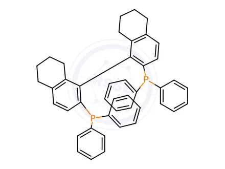 Chemical structure of Diacetato[(S)-(-)-2,2'-bis(diphenylphosphino)-5,5',6,6',7,7',8,8'-octahydro-1,1'-binaphthy]ruthenium(II)