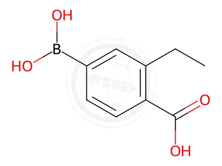 Chemical structure of 4-borono-2-ethylbenzoic Acid