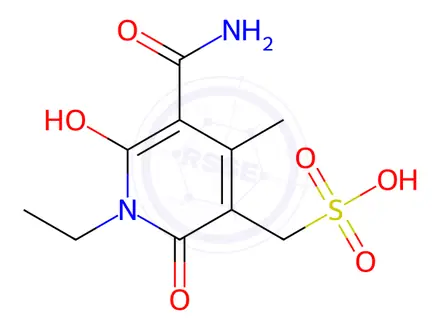 Chemical structure of (5-Carbamoyl-1-ethyl-6-hydroxy-4-methyl-2-oxo-1,2-dihydropyridin-3-yl)methanesulfonic acid