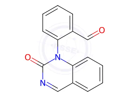Chemical structure of Benzaldehyde, 2-(2-oxo-1(2H)-quinazolinyl)-