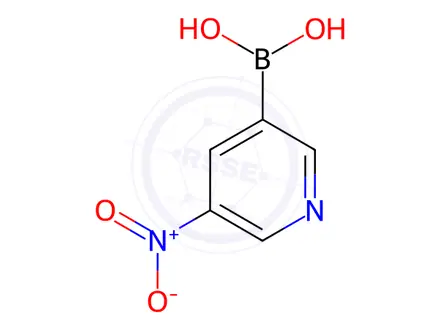Chemical structure of (5-Nitropyridin-3-yl)boronic acid