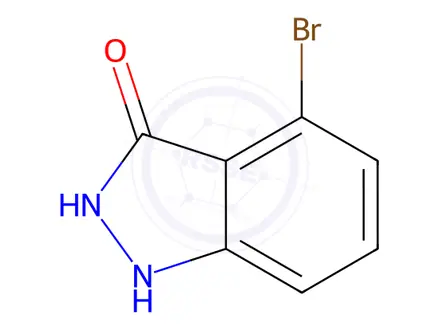 Chemical structure of 4-Bromo-3-hydroxy-(1H)-indazole