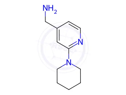 Chemical structure of [2-(piperidin-1-yl)pyridin-4-yl]methanamine