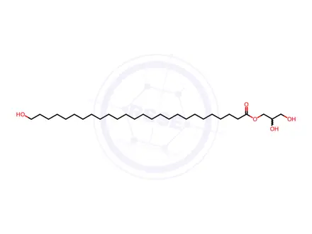 Chemical structure of Glycerol 1-(26-hydroxyhexacosanoate)