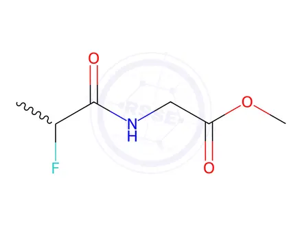 Chemical structure of Glycine, N-(2-fluoro-1-oxopropyl)-, methyl ester (9CI)