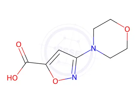 Chemical structure of 5-Isoxazolecarboxylic acid, 3-(4-morpholinyl)-