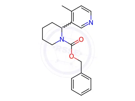Chemical structure of Benzyl 2-(4-methylpyridin-3-yl)piperidine-1-carboxylate