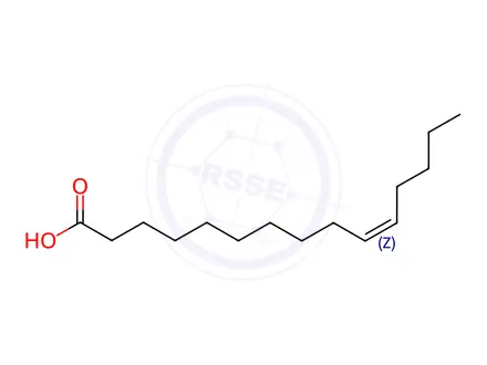 Chemical structure of cis-10-Pentadecenoic acid