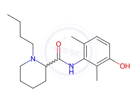 Chemical structure of Bupivacaine Hydrochloride Impurity 1