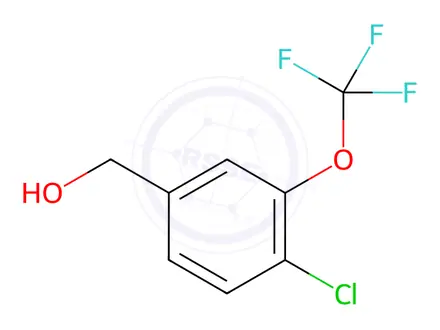 Chemical structure of 4-Chloro-3-(trifluoromethoxy)benzyl Alcohol