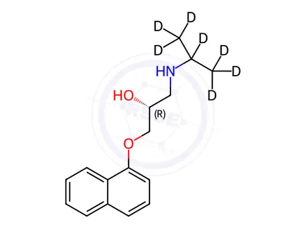 Chemical structure of (R)-Propranolol-d7 Hydrochloride