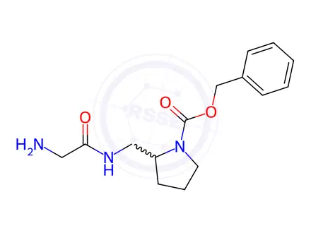 Chemical structure of Benzyl 2-((2-aminoacetamido)methyl)pyrrolidine-1-carboxylate