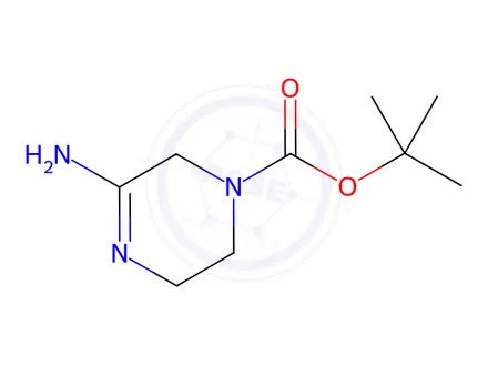 Chemical structure of tert-Butyl 5-amino-1,2,3,6-tetrahydropyrazine-1-carboxylate Dihydrochloride