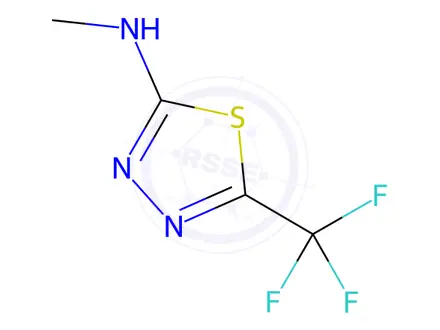 Chemical structure of Methyl-(5-trifluoromethyl-[1,3,4]thiadiazol-2-yl)-amine