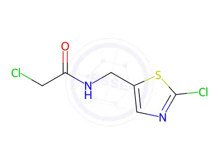 Chemical structure of 2-Chloro-N-((2-chlorothiazol-5-yl)methyl)acetamide