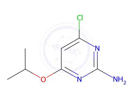 Chemical structure of 4-chloro-6-isopropoxypyrimidin-2-amine