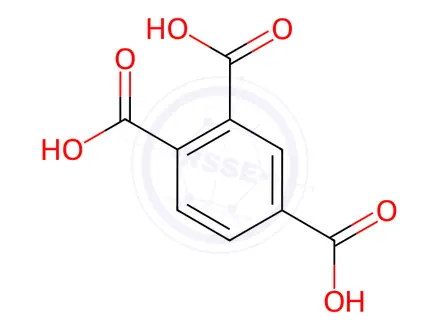 Chemical structure of 2-Propen-1-ol, polymer with ethenylbenzene, 1,2,4-benzenetricarboxylate