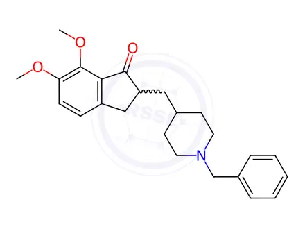 Chemical structure of 5-Desmethoxy-7-methoxy Donepezil Hydrochloride