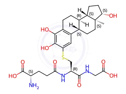 Chemical structure of 4-Hydroxyestradiol-2-glutathione