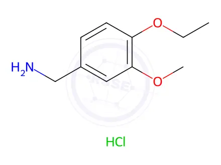 Chemical structure of (4-ethoxy-3-methoxyphenyl)methanamine Hydrochloride