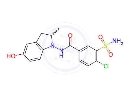 Chemical structure of Indapamide Impurity H