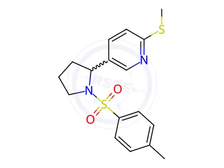 Chemical structure of 2-(Methylthio)-5-(1-tosylpyrrolidin-2-yl)pyridine