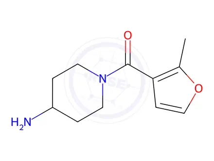 Chemical structure of (4-Aminopiperidin-1-yl)(2-methylfuran-3-yl)methanone