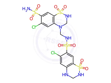 Chemical structure of Hydrochlorothiazide Impurity C
