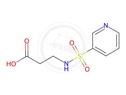 Chemical structure of 3-[(pyridin-3-ylsulfonyl)amino]propanoic acid