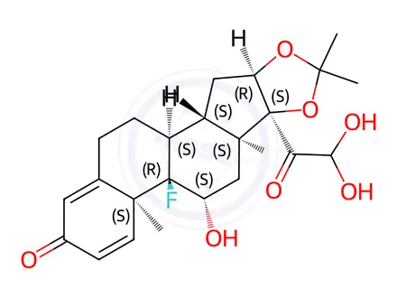 Chemical structure of Triamcinolone Acetonide EP Impurity C