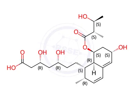 Chemical structure of Pravastatin Impurity 5 Monomer (Pravastatin EP Impurity E Monomer)