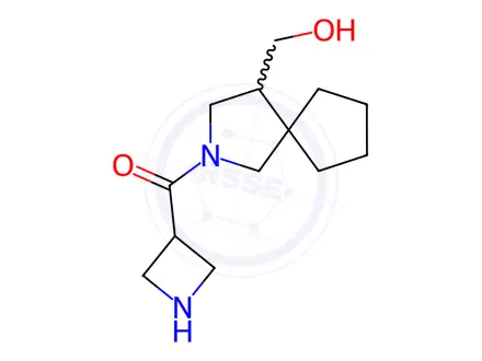 Chemical structure of Azetidin-3-yl(4-(hydroxymethyl)-2-azaspiro[4.4]nonan-2-yl)methanone
