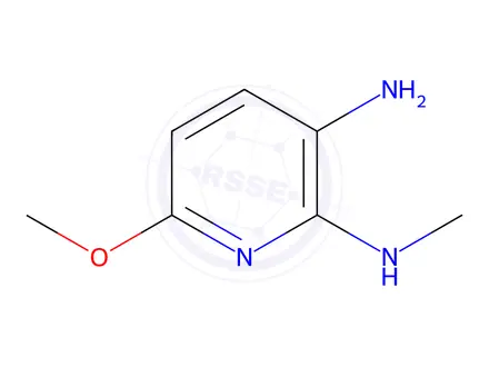 Chemical structure of 2-Methylamino-3-amino-6-methoxypyridine