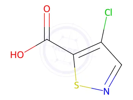 Chemical structure of 4-Chloro-5-Isothiazolecarboxylic Acid